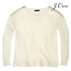 J. Crew Merino Wool Zip Detail Sweater